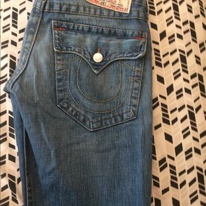 True religion jeans cut into shorts